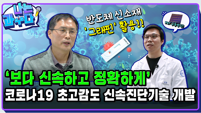 [연구성과 홍보영상] COVID-19 초고감도 신속진단기술 개발 (김승일 박사) 썸네일 이미지